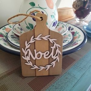 "Noel" Wooden board Decor Decoration Farm Charm